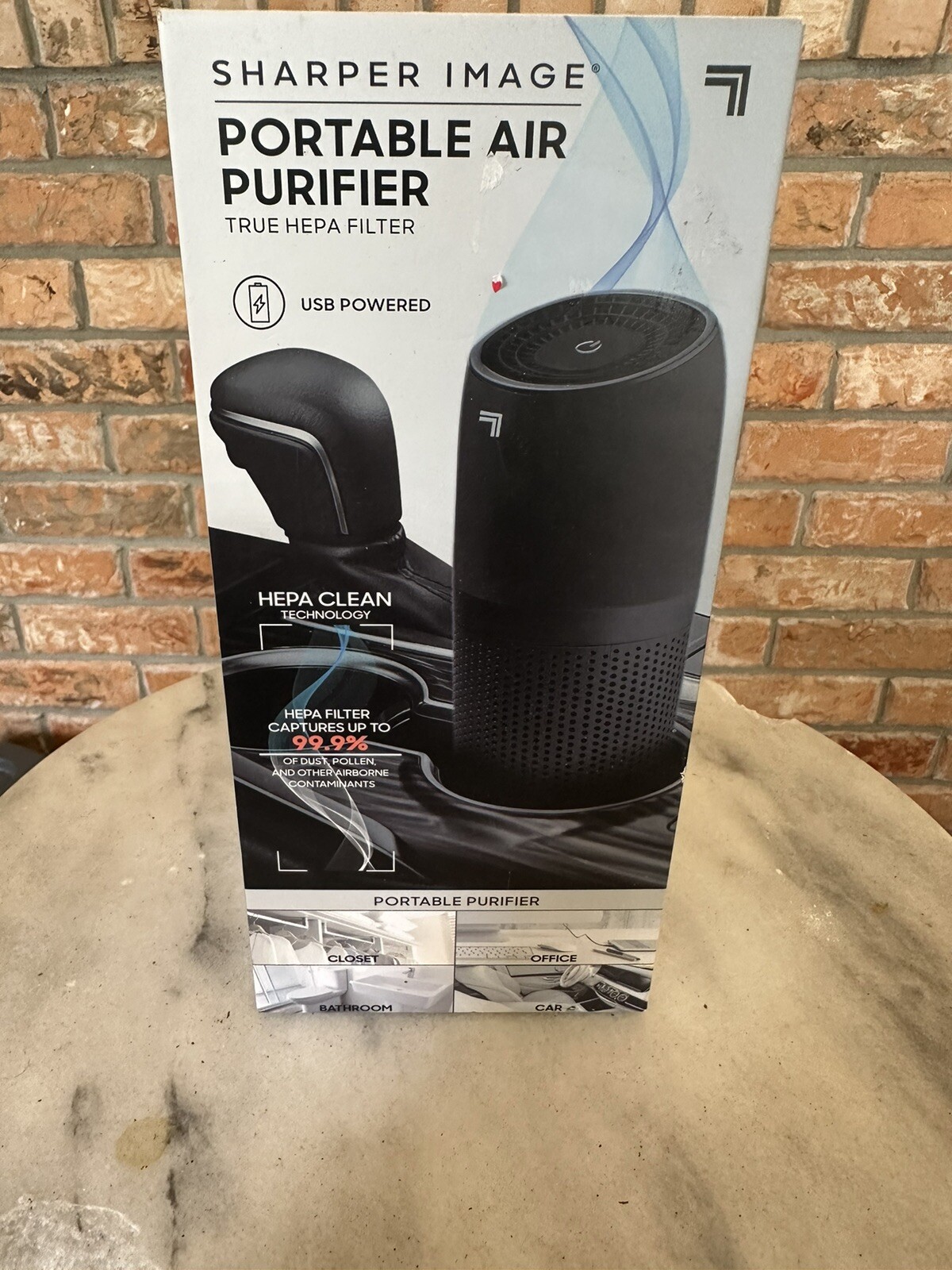 SHARPER IMAGE Portable Air Purifier with True HEPA Air Filter