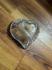 Mikasa Icicles Heart Shaped Heavy Clear Crystal Glass Candy Dish Bowl — photo 2