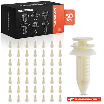 A-Premium 50Pcs 7.87mm Nylon Door Trim Panel Retainer Clips Fasteners for Chevy