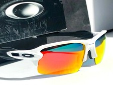 NEW Oakley FLAK 2.0 WHITE w POLARIZED Galaxy Ruby Sunglass 9188