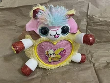 10" Llama Zuru Rainbocorn Plush Animated Glitter Belly Banana