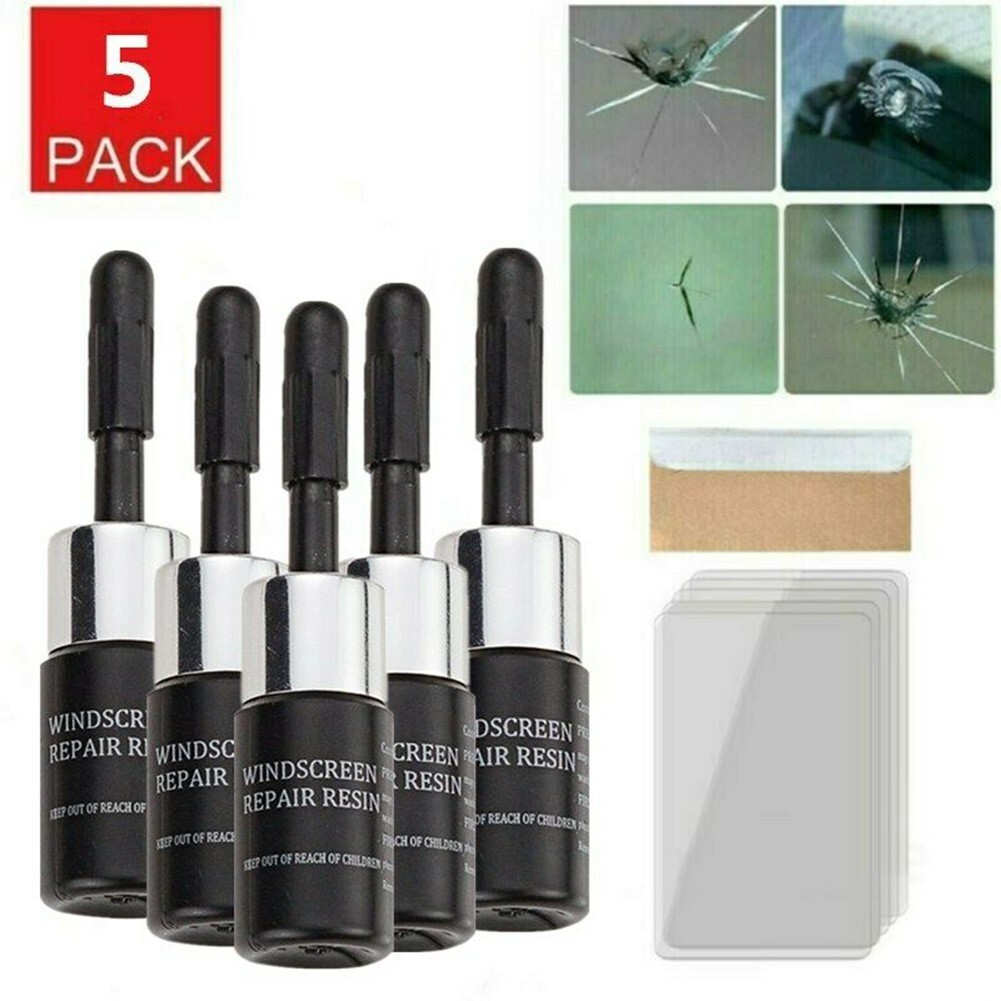 5* Glass Repair Fluid Tool Kit Car Cracked For Chip Phone Screen