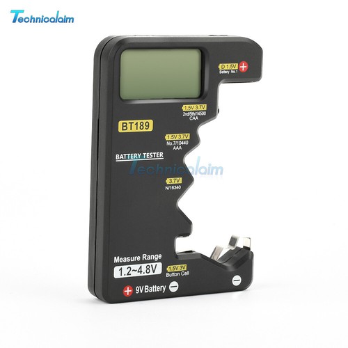 Digital Battery Tester Checker Electricity Indicator Universal AA AAA 9V Button - Afbeelding 15 van 15