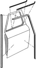 1964 1965 1966 Chevy Gmc Truck Deluxe Window Felt Channel Kit 64-45983