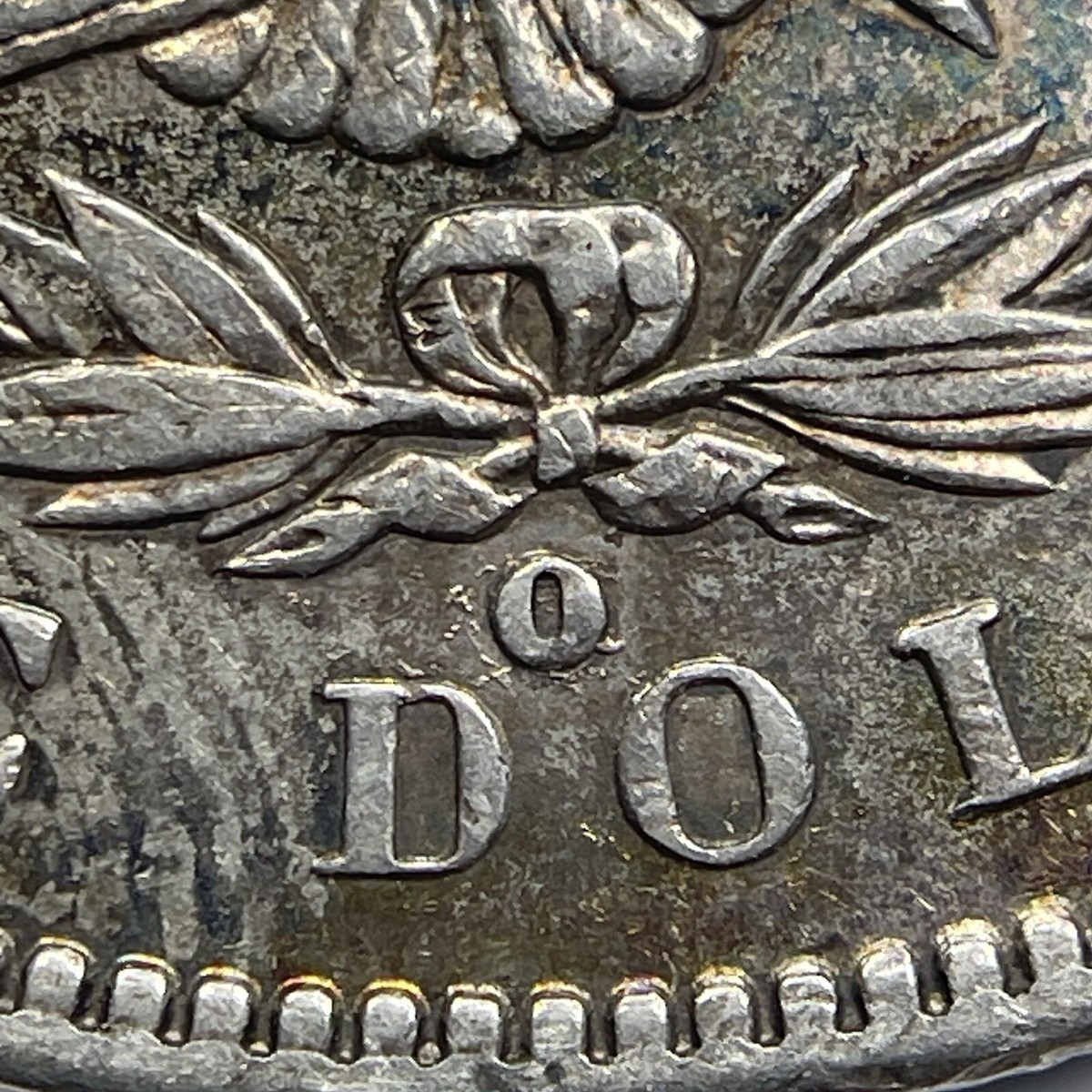 1900-O/CC Morgan Silver Dollar, AU, VAM-8 TOP 100 with nice toning