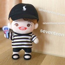 20cm KPOP Seventeen Plush Toy Cheering Hoonie Lee Ji Hun WOOZI Doll with Clothes