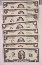 2017-A 2 Federal Reserve Notes - Lot Of 8 Consecutive Notes