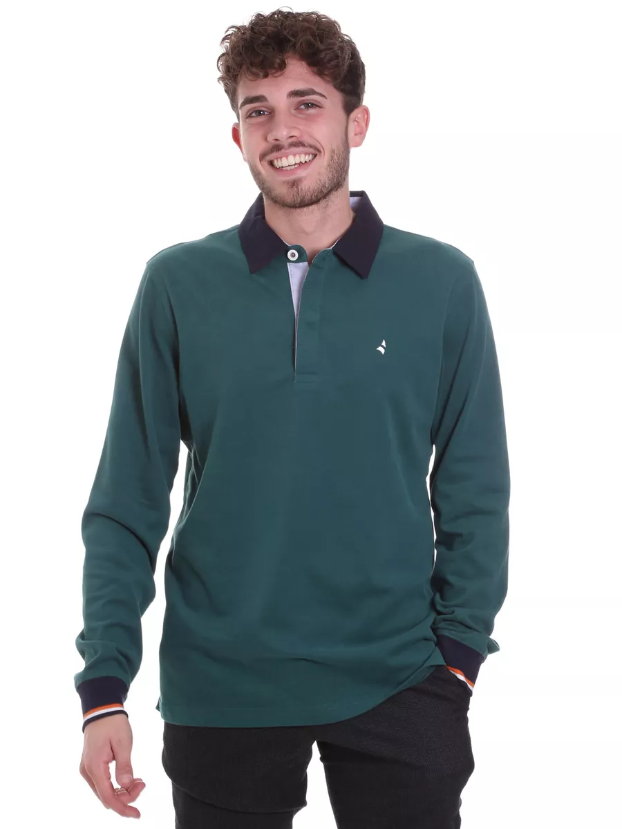 Polo uomo top manica lunga navigare