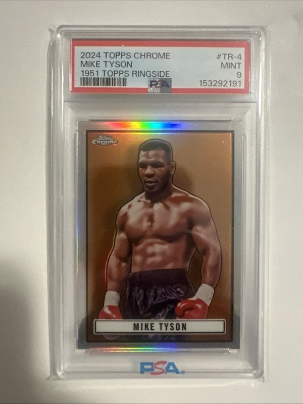 Mike Tyson 2024 Topps Chrome TR4 1951 Ringside Boxing PSA 9