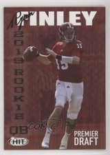 2019 Sage Hit Premier Draft Ryan Finley #100 pz5