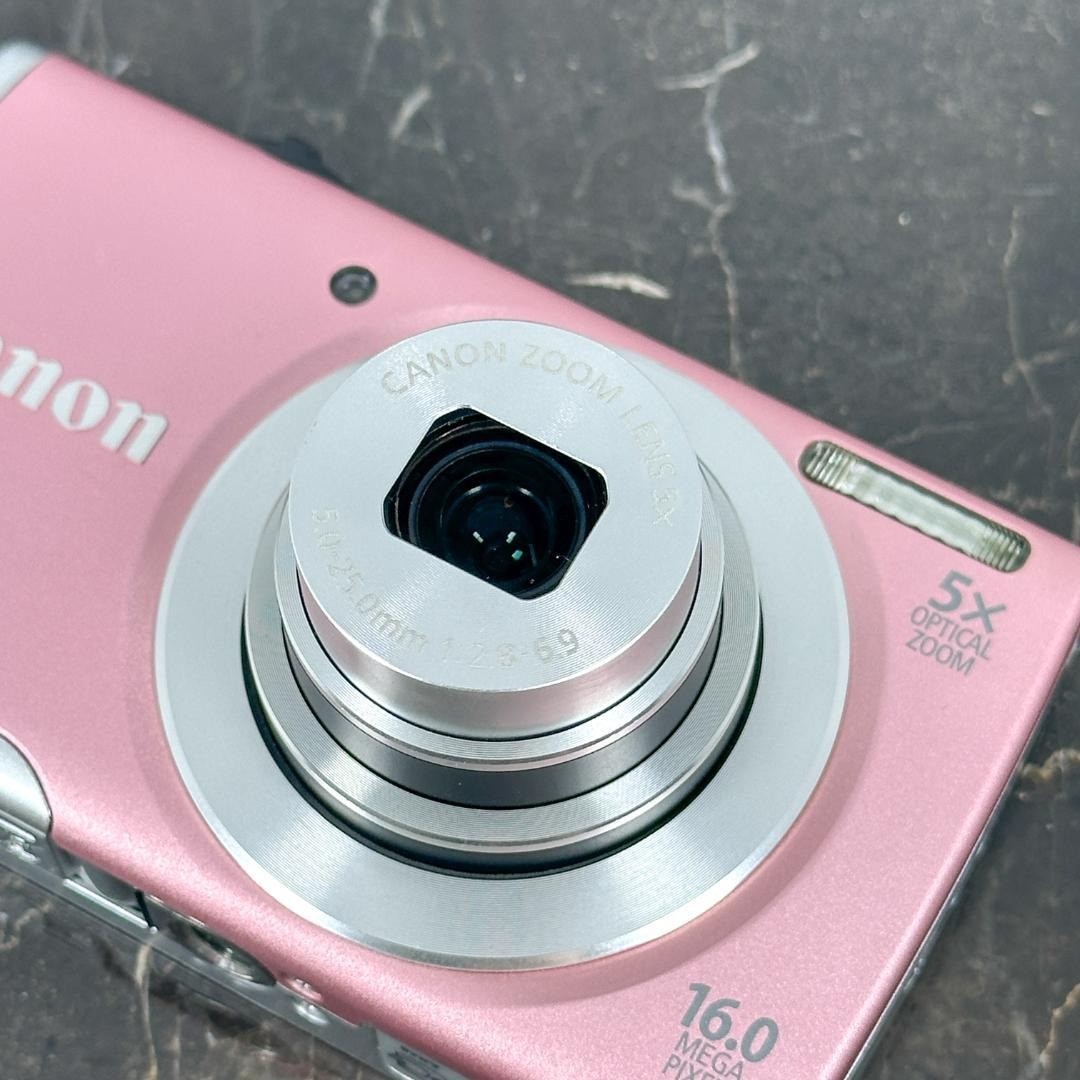 Canon PowerShot A2600 Digital Camera 16.0MP 5x Zoom Pink Good