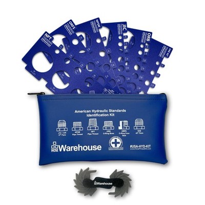 American Thread Identification Kit | Includes: Thread Pitch Gauge, Fitting Id...