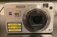 Sony Cyber-shot DSC-W150 8.1MP Digital Camera - Silver - For Parts/Repair