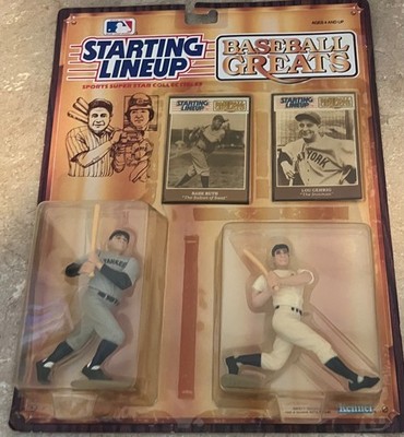Starting Lineup Baseball Greats Babe Ruth & Lou Gehrig New York Yankees Figures