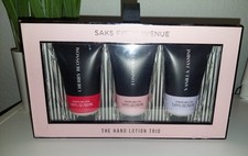 Saks Fifth Avenue Hand Therapy Lotion 3 Piece Gift Set NEW CHERRY ROSE VANILLA