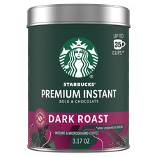 Starbucks Premium Instant Coffee Dark Roast 3.17 oz Arabica Coffee