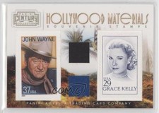 2010 Century Collection Two Stamps Materials 104/250 John Wayne Grace Kelly 14sd