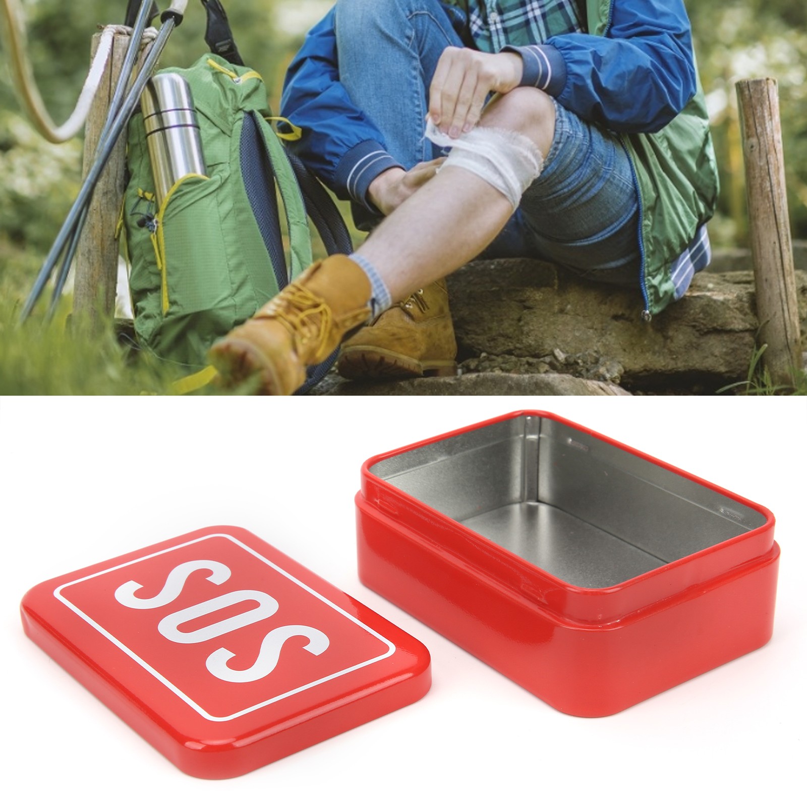 Outdoor Emergency Equipment Box SOS Lifesaving Stainless Steel Toolbox