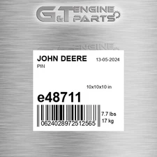 E48711 PIN fits JOHN DEERE (Surplus Open Box)