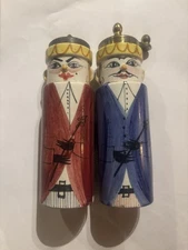 Midcentury Italian Ceramic Figural Queen Peppermill Temperata Macina Salt RARE