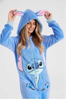 Disney Lilo Et Stitch Pyjama Pour Fille, Ensemble Pyjama Fille En Velours, Grenouillère Pyjama Une Pièce En Polaire Douce, Taille 6 Ans | Lila