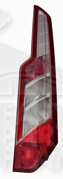 Feu arrière-droit pour FORD TRANSIT CUSTOM 05/18-09/23 bloc optique rouge et blanc