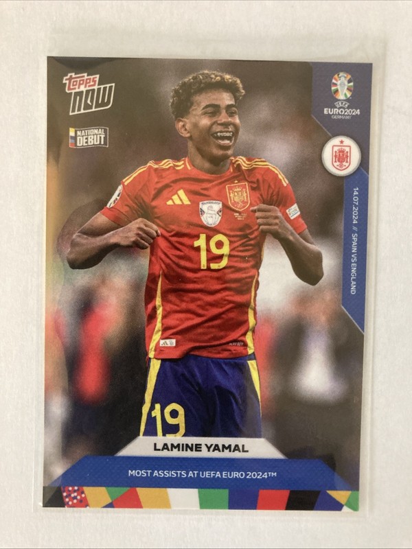 2024 Topps Now Lamine Yamal Rookie UEFA Euro #67