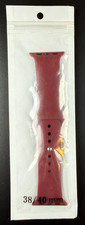 Dark Red Silicone Strap Band for Apple Watch Series 1 2 3 4 5 38mm 40mm