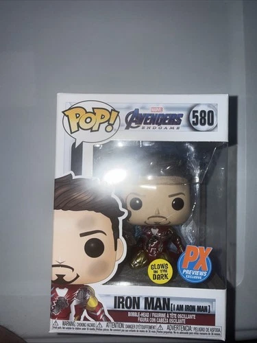 Funko Pop! Vinyl: Marvel - Iron Man (I Am Iron Man) (Glows in the Dark) -  #580