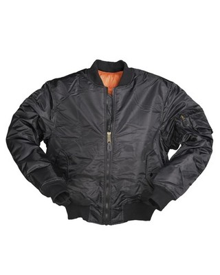 MIL-TEC US Fliegerjacke Typ MA1 PES schwarz Bomberjacke Blouson 