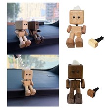 Statuetta di uomo in legno, decorazione da tavolo per libreria e mobiletto