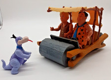 The Flintstones Flint mobile with Fred Flintstone & Barney Rubble & dino