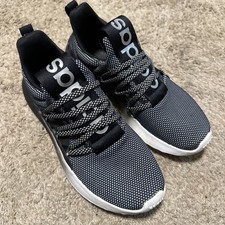 Adidas Lite Racer Adapt 5.0 Cloudfoam Running Shoes Black Mens 6.5 Slip On