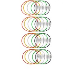 1.5mm Screw Locking Wire Keychain Cable Rope Key Holder Keyring Chain Ring C