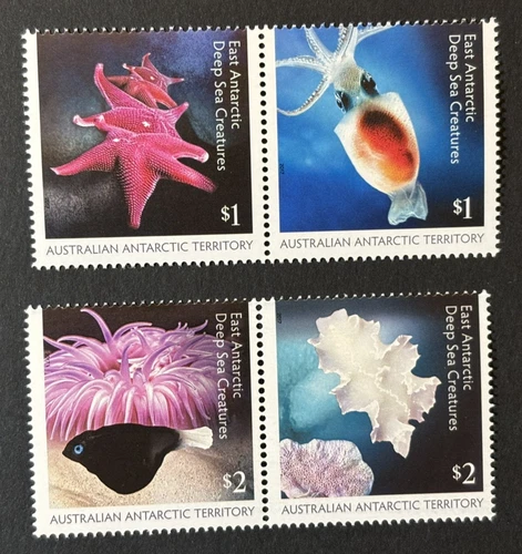 Australian Antarctic Territory: 2017, Deep Sea Creatures, MNH set