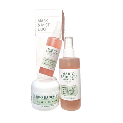 Mario Badescu Mask & Mist Duo Rose Hips Mask + Facial Spray 4oz NEW Sealed