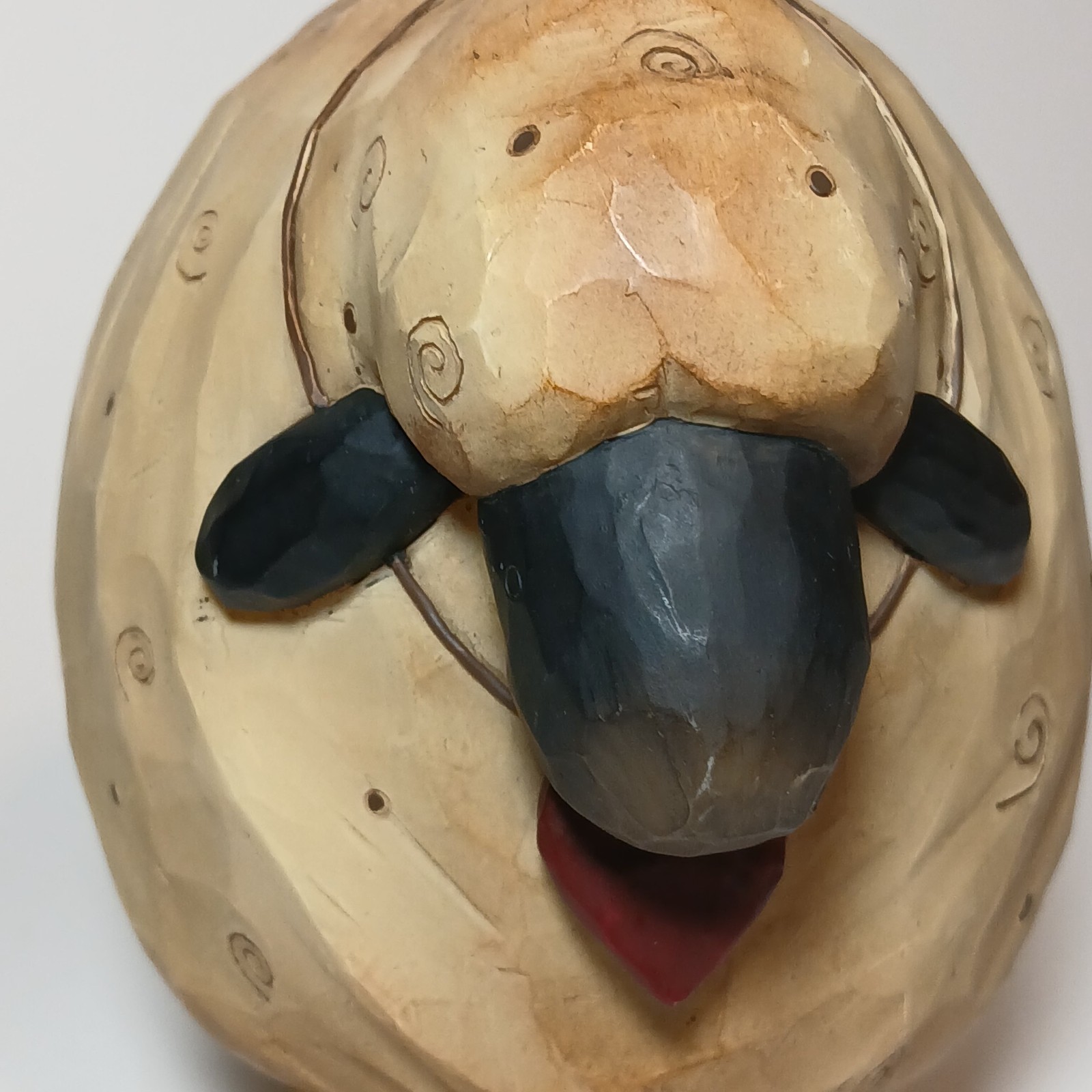 Vintage SUZI SKOGLUND  Farmhouse Sheep With Red Heart Collar Country, Cabin 5 in