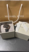 MICHAEL KORS Black Rose Gold Watch