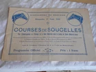 Vintage Horse Racing Programme French Hippodrome du Brochon 1930 soucelles