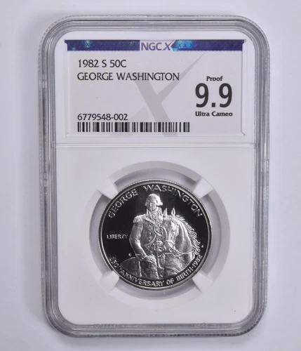 Proof 9.9 UCam 1982-S George Washington Commemorative Half Dollar NGC NGCX *2792