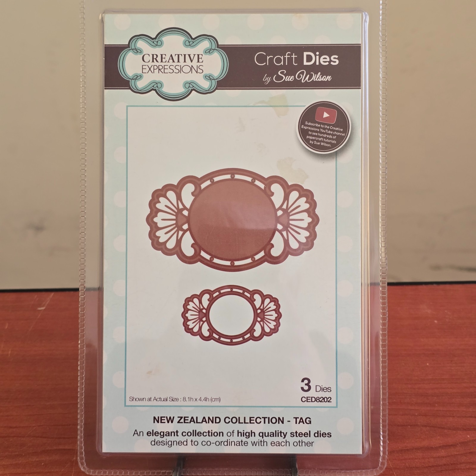 Creative Expressions New Zealand Collection Tag Sue Wilson Metal Dies CED8202