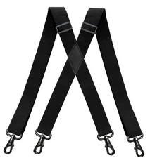 Men’s Suspenders Swivel Hooks X Back Susspenders with 4 Heavy Duty Braces Bel...