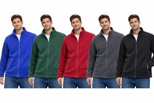Men's Full Zip Fleece Jacket – Classic Warm Polar Fleece Coat for Work & Casual
