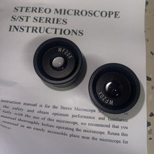 Value Collection 02542678, WF20X, Wide Field, Stereo Microscope Eyepieces, Pair