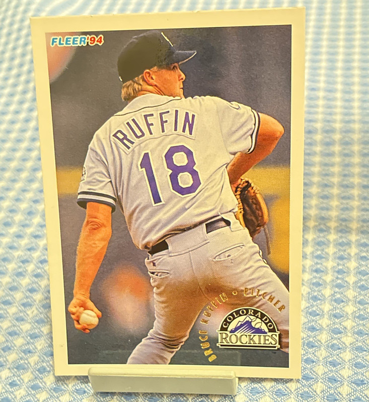 Fleer 1994 Bruce Ruffin Colorado Rockies #452 MLB Baseball Card Base Set