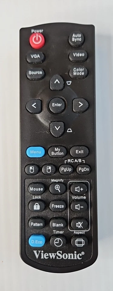 ViewSonic PJD5533w DLP 3D Projector VS14117 Lamp Runtime 4574 Hrs TESTED WORKING - Image 2 of 4