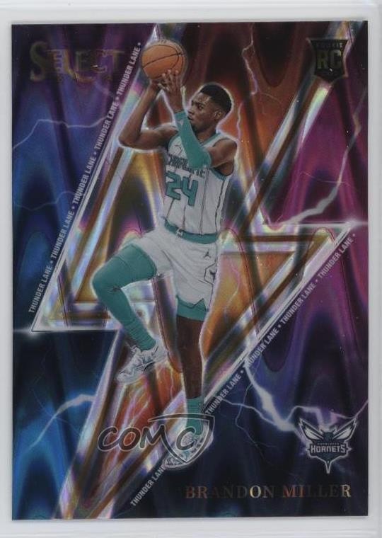 2023-24 Panini Select Thunder Lane Tectonic Prizm Brandon Miller #12 13n2