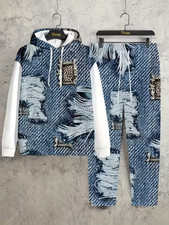 Men's Outfit 2 Piece Set Shirt Pants Suit PLUS SIZE BIG 2XL