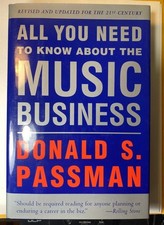 All You Need to Know about the Music Business by Donald S. Passman HC DJ 2000