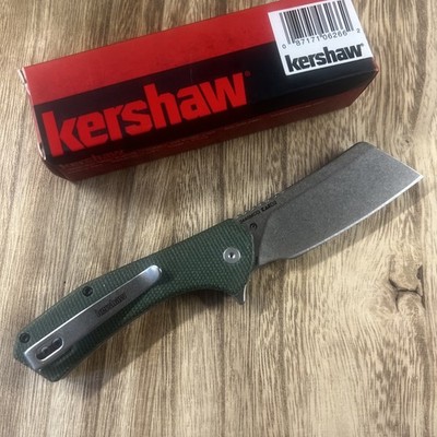 Kershaw Static Green Canvas Micarta (2.8  Stonewash D2) 3445MCG